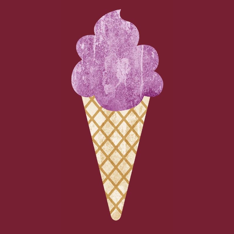 Eiscreme Icecream Eis Waffel Eiskrem Eisdiele lila