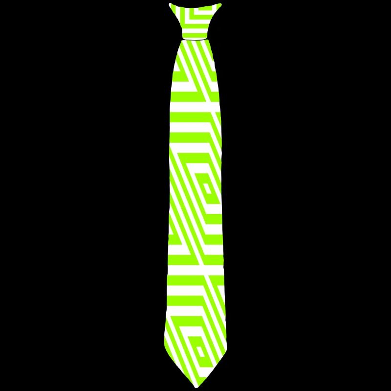 Fake tie - pattern neon