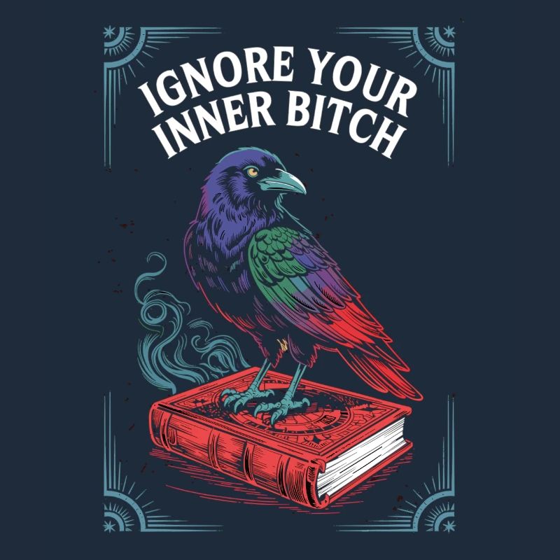 Tarot Raven sur Spell Book - Effronté Mindset Dire