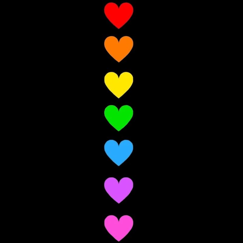 Regenbogen Herzen