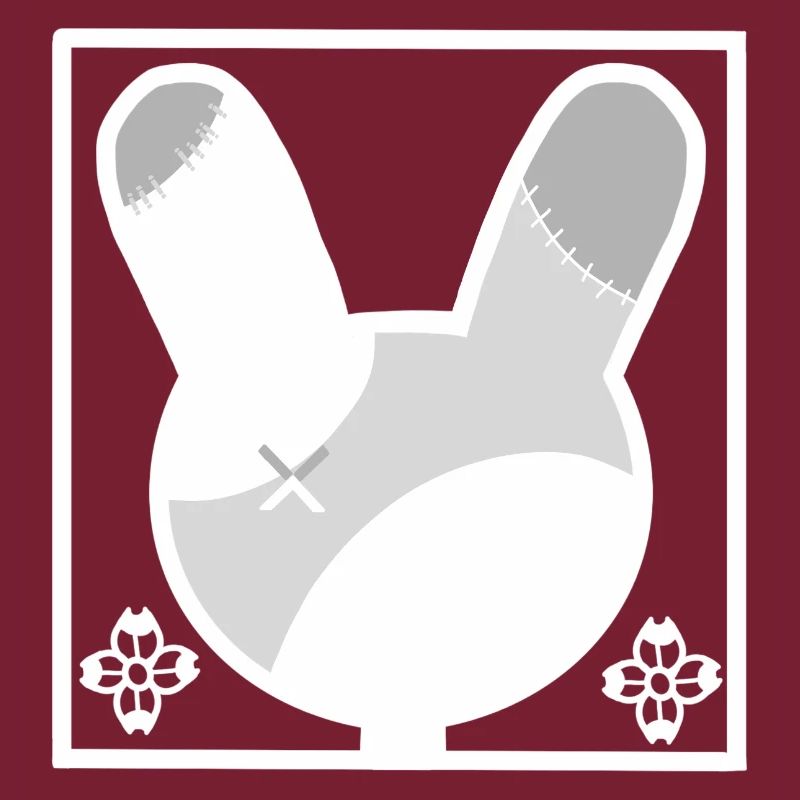 Patchwork Bunny Silhouette