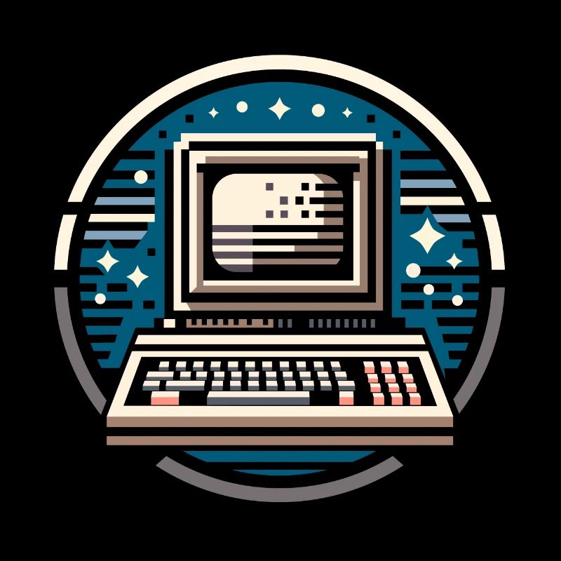 8-bits Computer Small Logo