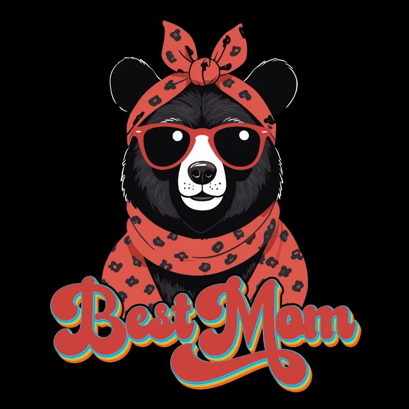 Best Mom Lustiger Mama Bär Muttertag