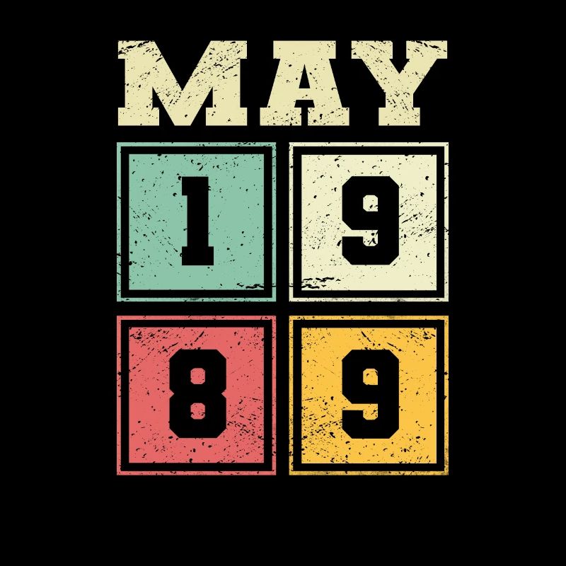 35th Birthday May Vintage 1989 Gift Idea