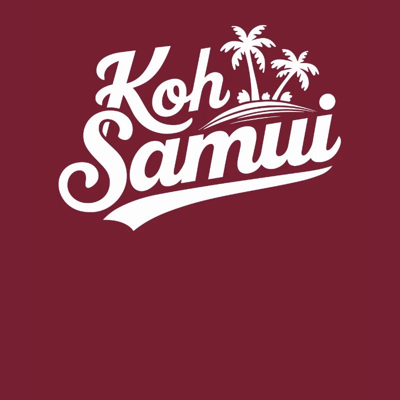 Koh Samui Souvenir Palm Trees Beach Design
