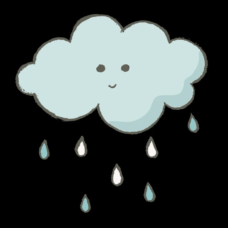 Cloud with raindrops rain cloud gift