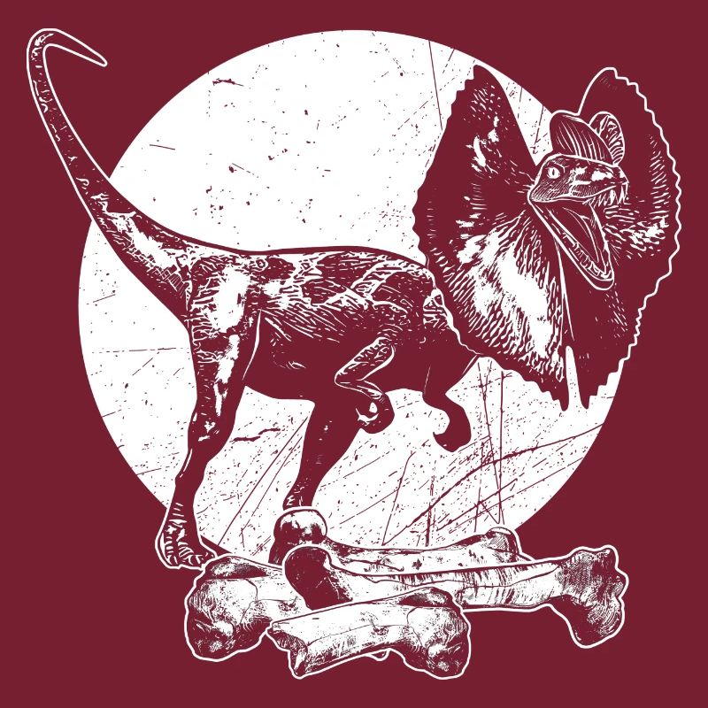 Dilophosaurus Dinosaurier Knochen Urzeit Jäger