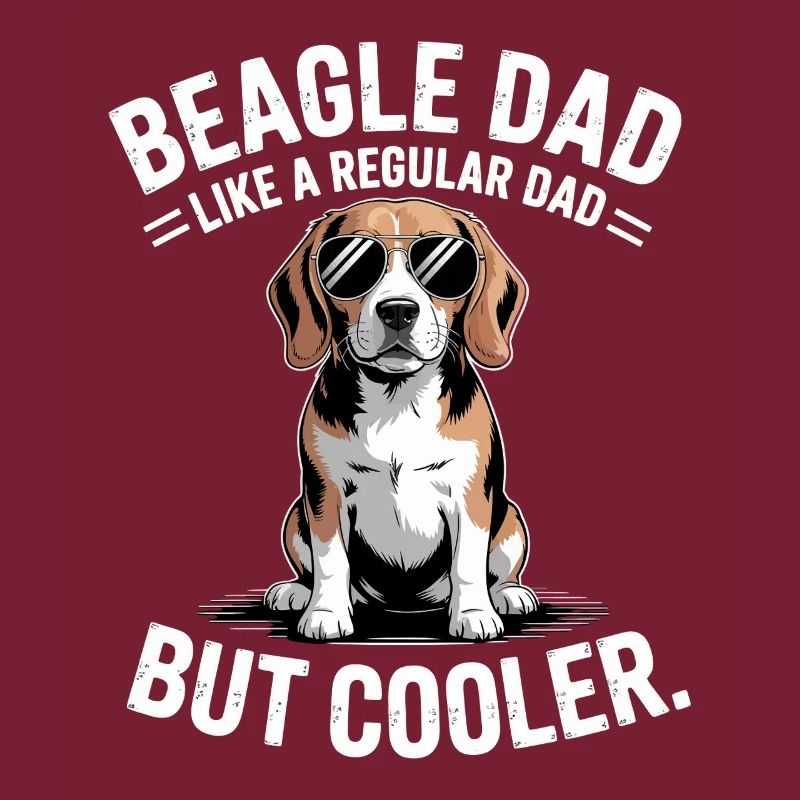 Papa Beagle comme un papa ordinaire mais plus cool