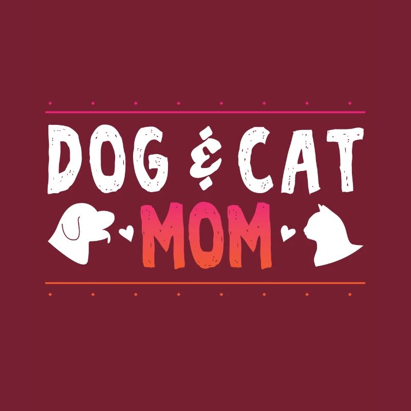 Chien et chat maman