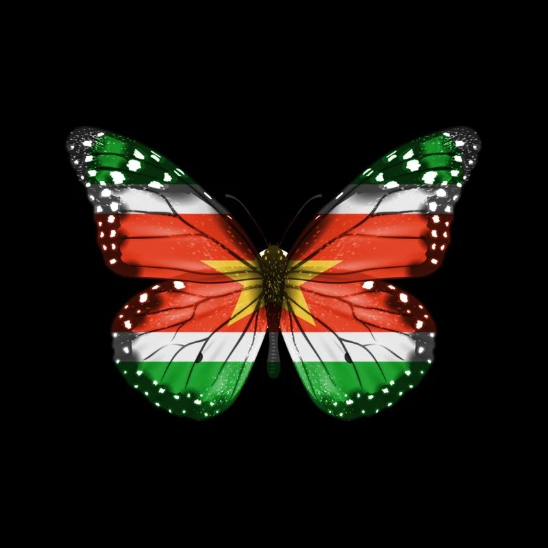 Drapeau papillon du suriname