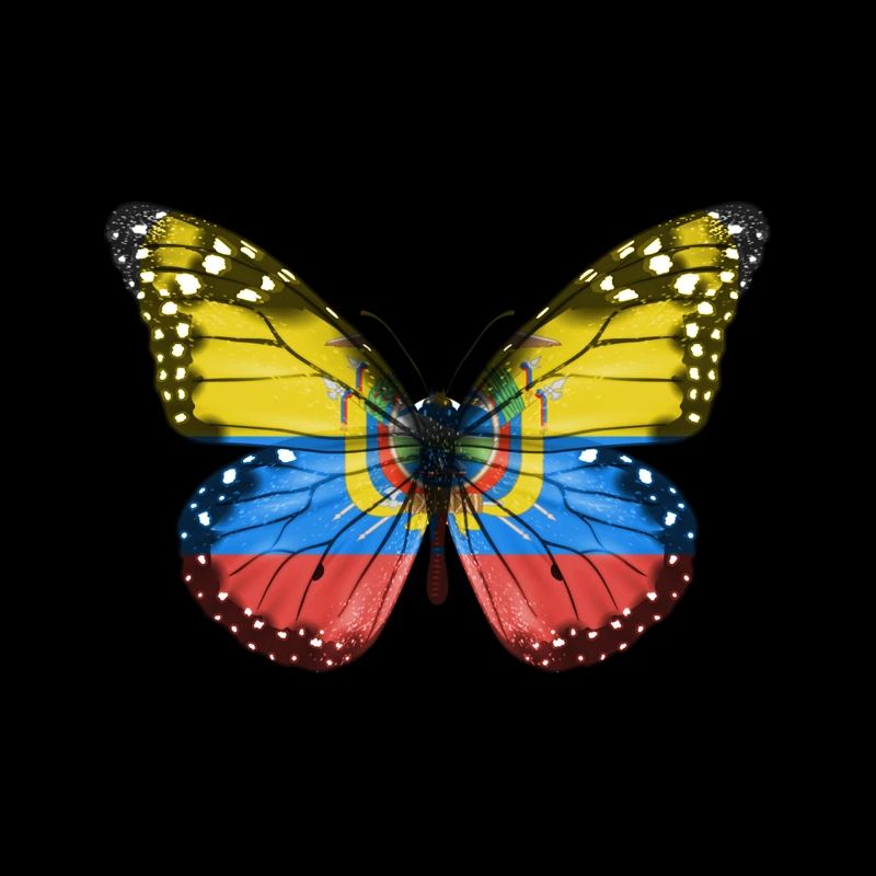 Drapeau papillon de l’Équateur
