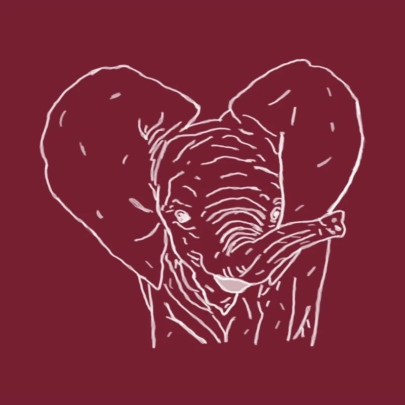 Bébé éléphant blanc