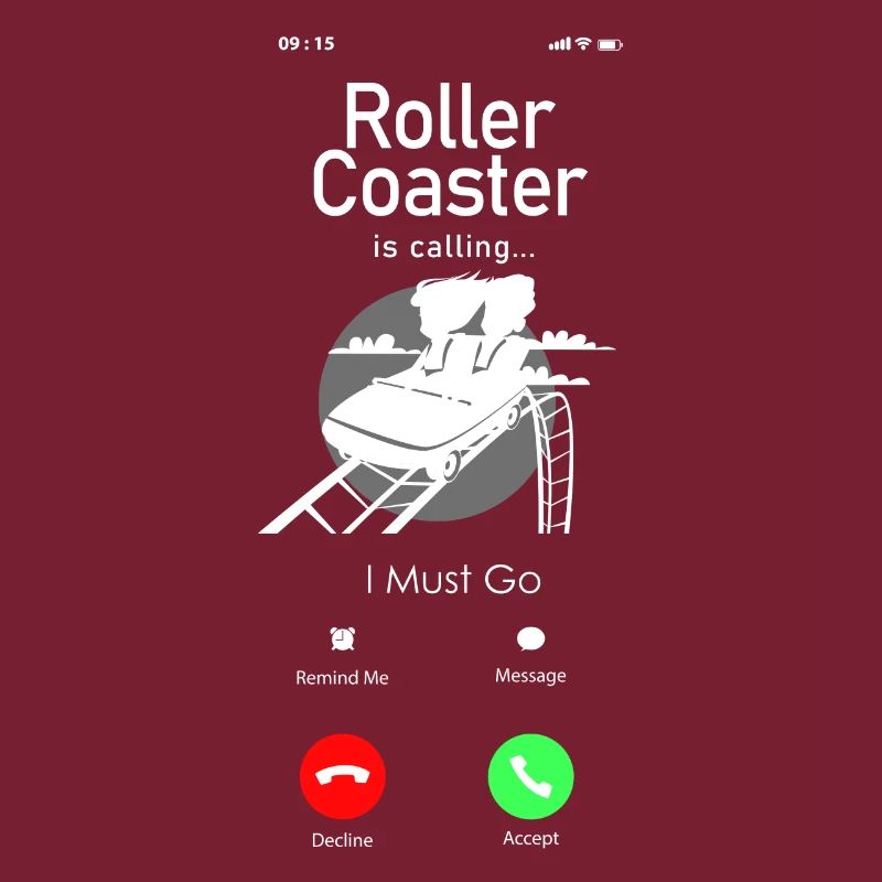 Affichage du téléphone Roller Coaster