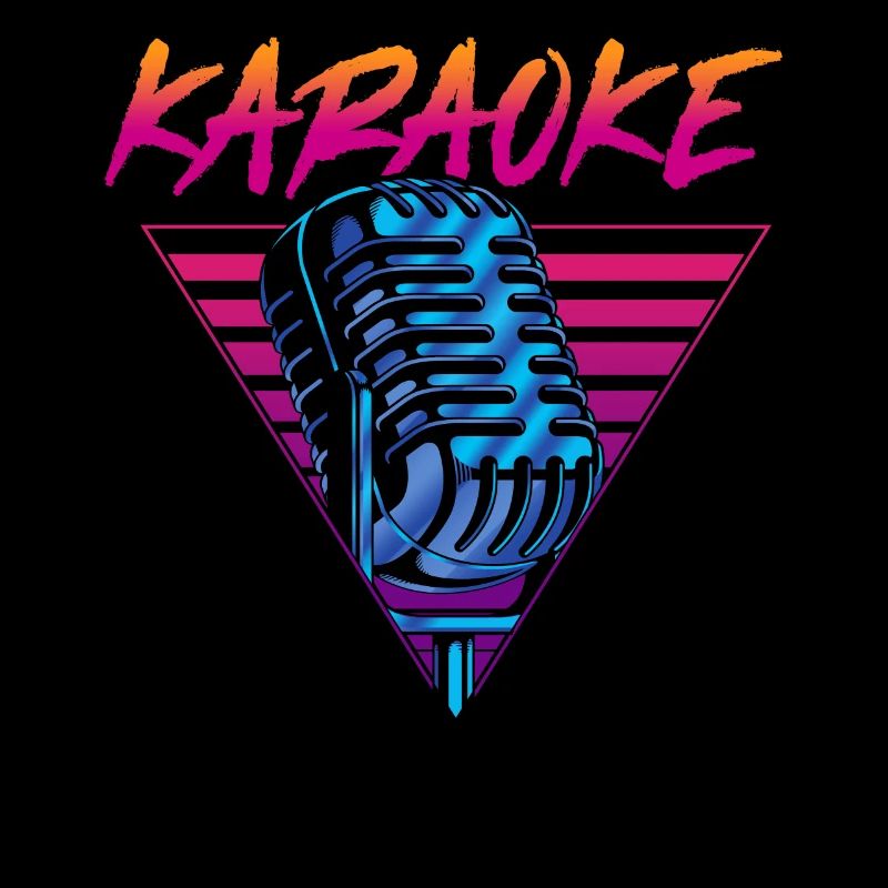 Karaoke Singer Retro 80s 90s