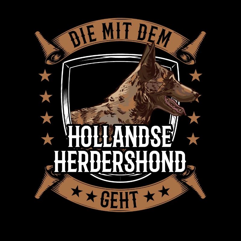 Die mit dem Hollandse Herdershond geht