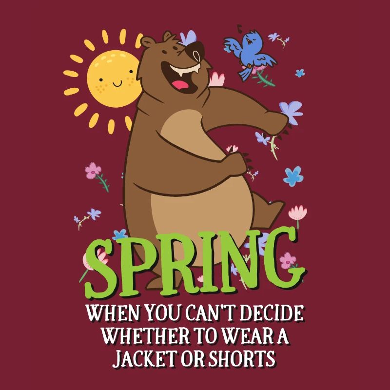 Le printemps quand vous ne pouvez pas décider de porter ou non