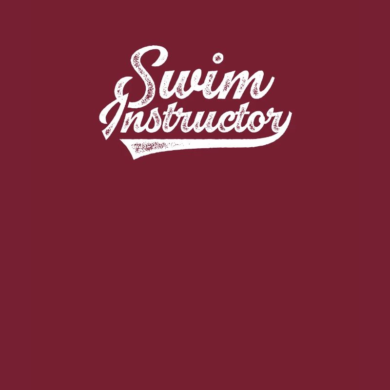 Swimming instructor trainer learning to swim