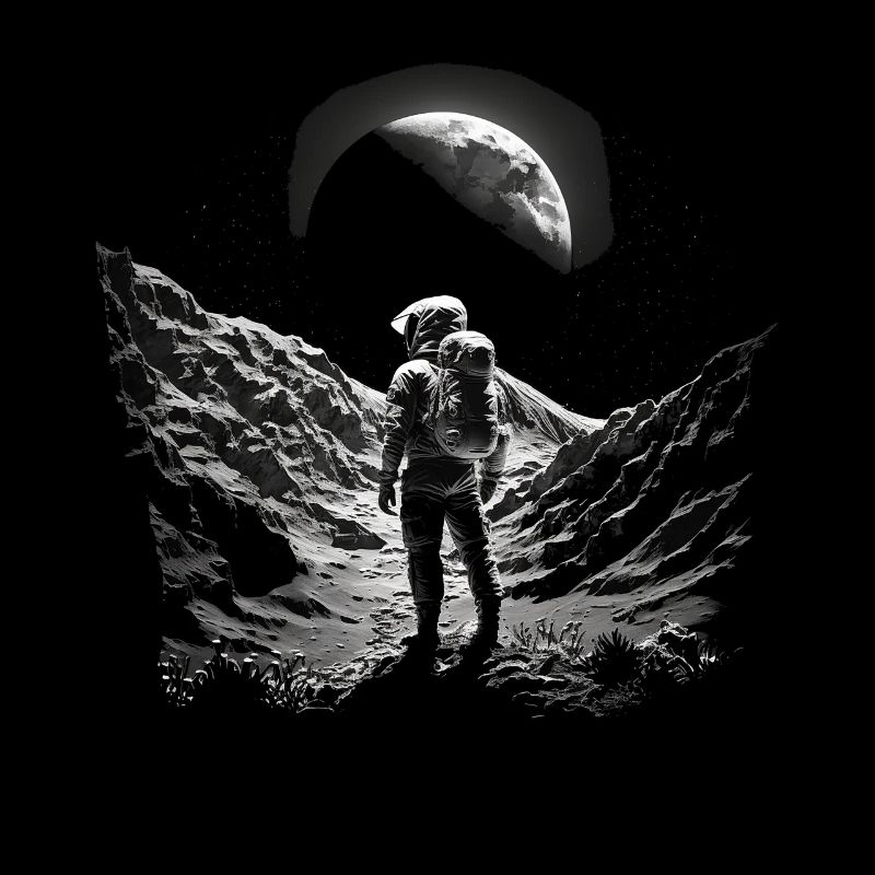 Dessin d’astronaute Motif de cadeau spatial