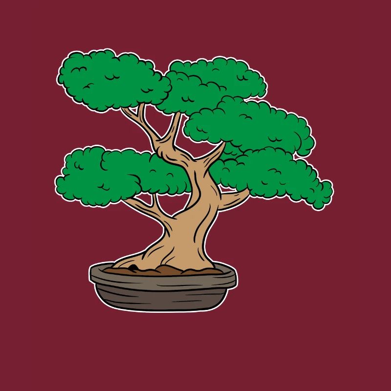 Bonsai tree plants Japan tree cut gift