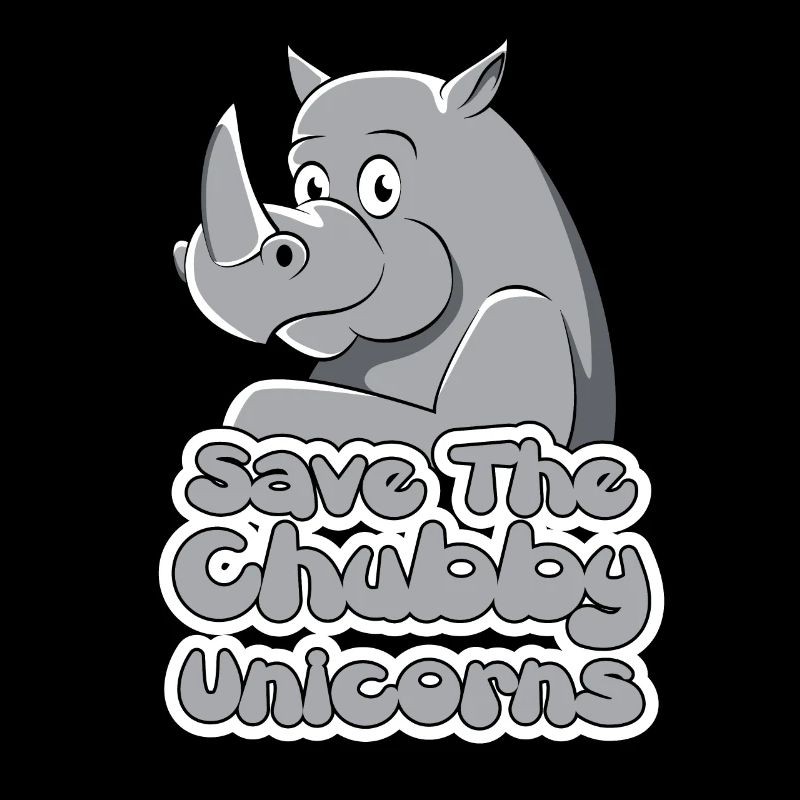 Nashorn Rhinozeros Rhino Chubby Einhorn Geschenk