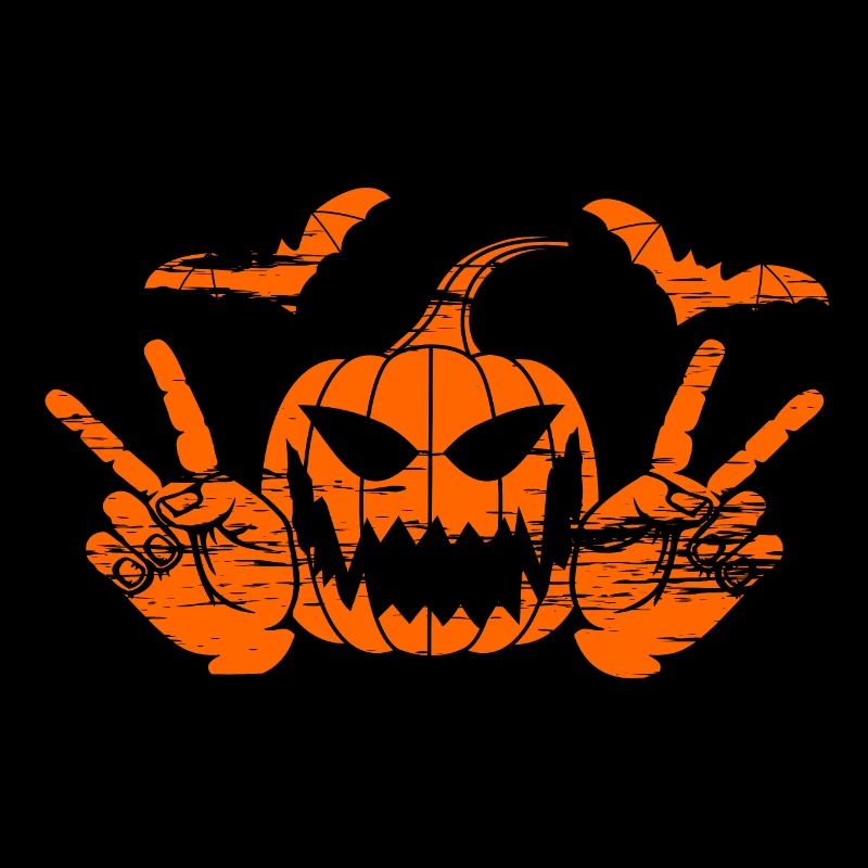 Symbole de la main de victoire de la paix Helloween utilisé