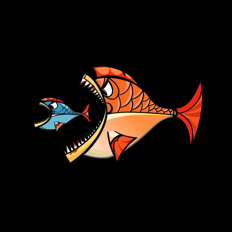 Deux piranhas