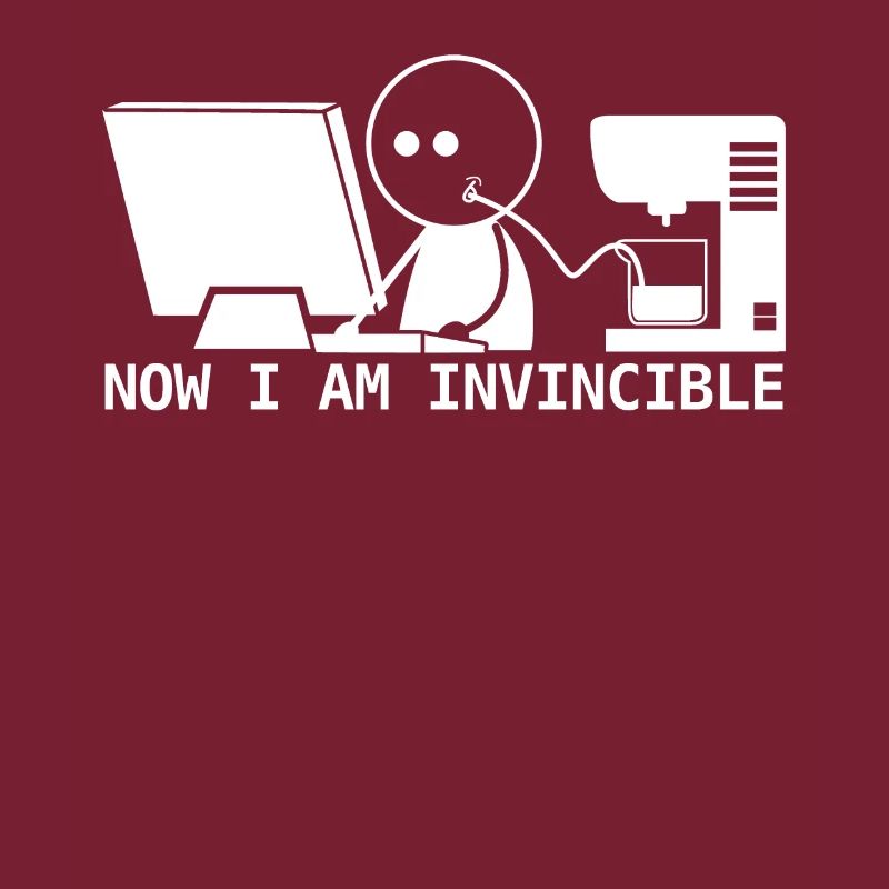 Admin Programmierer Nerd mit Kaffee