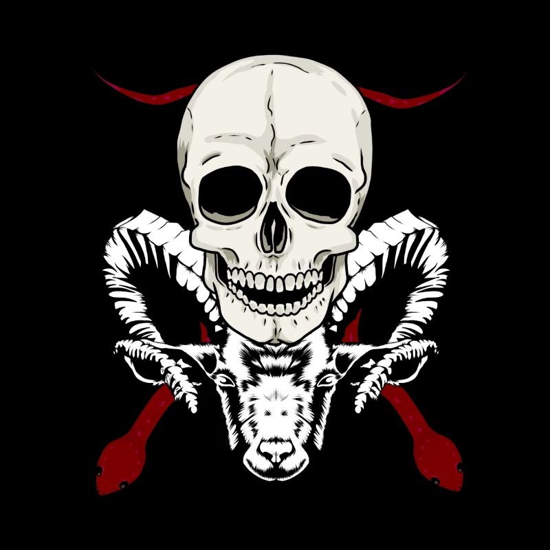 Teufel Satan satanisch Dämon teuflisch Schädel