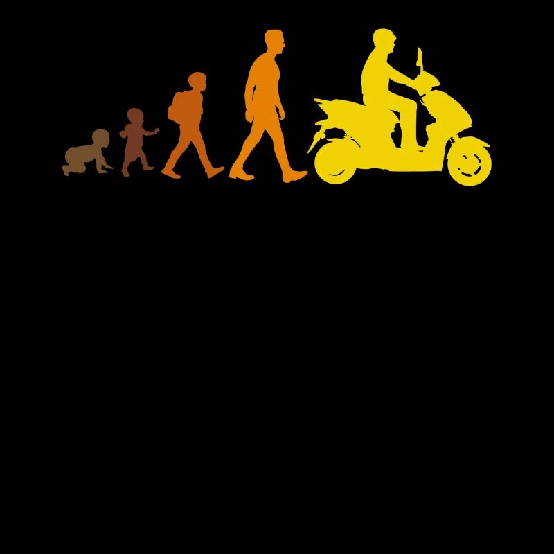 Mofa Motorroller Mofafahrer Retro Moped