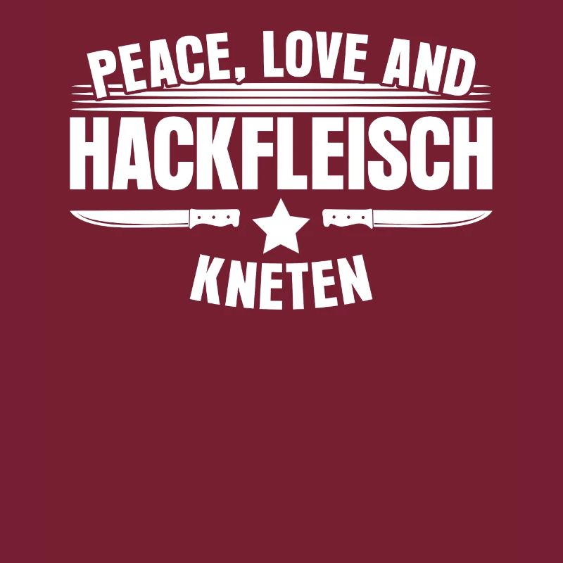 Metzger Hackfleisch kneten Fleischer