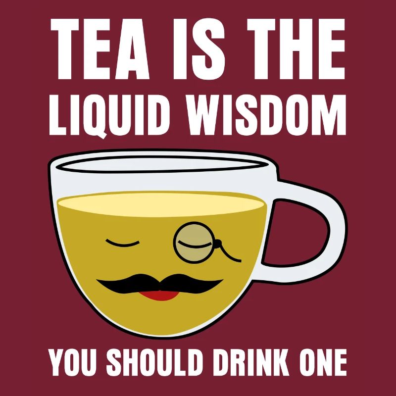 Teetrinker Teetasse lustig Teebeutel Tee