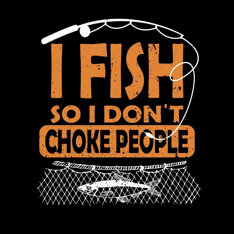 Drôle de conception de pêche Pêcheur