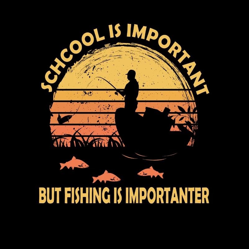 Drôle de conception de pêche Pêcheur