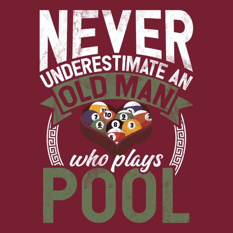 Billard Lustiger Spruch & Herren Snooker Design