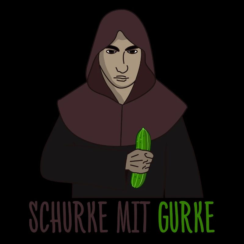 Schurke mit Gurke
