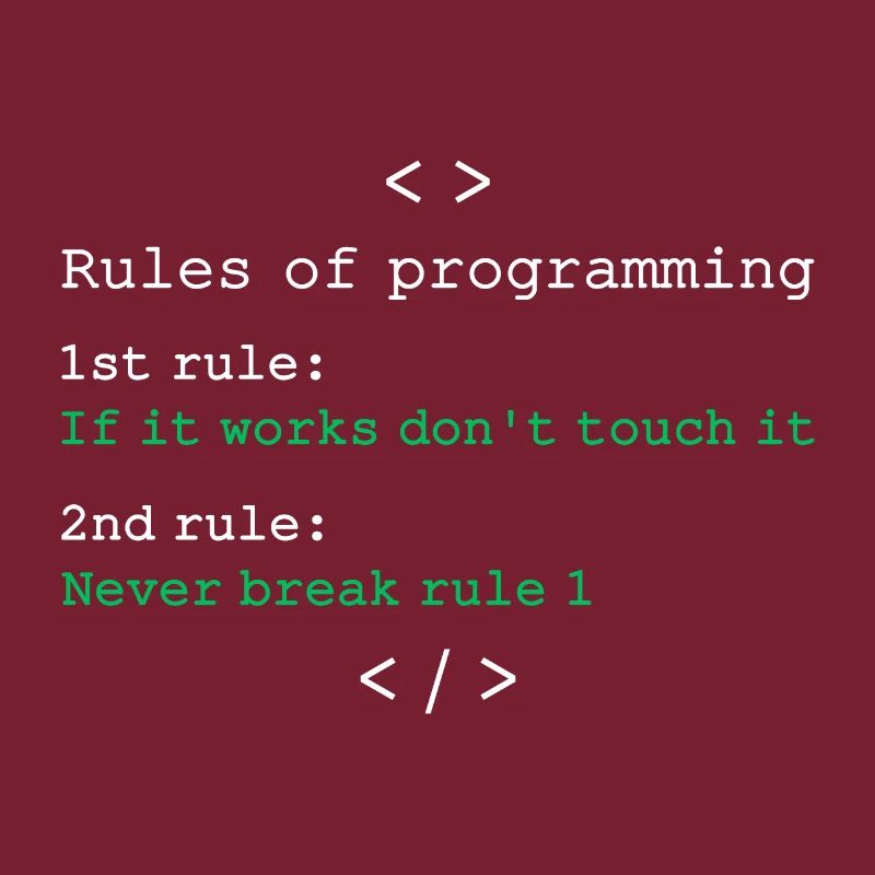 Regeln der Programmierung