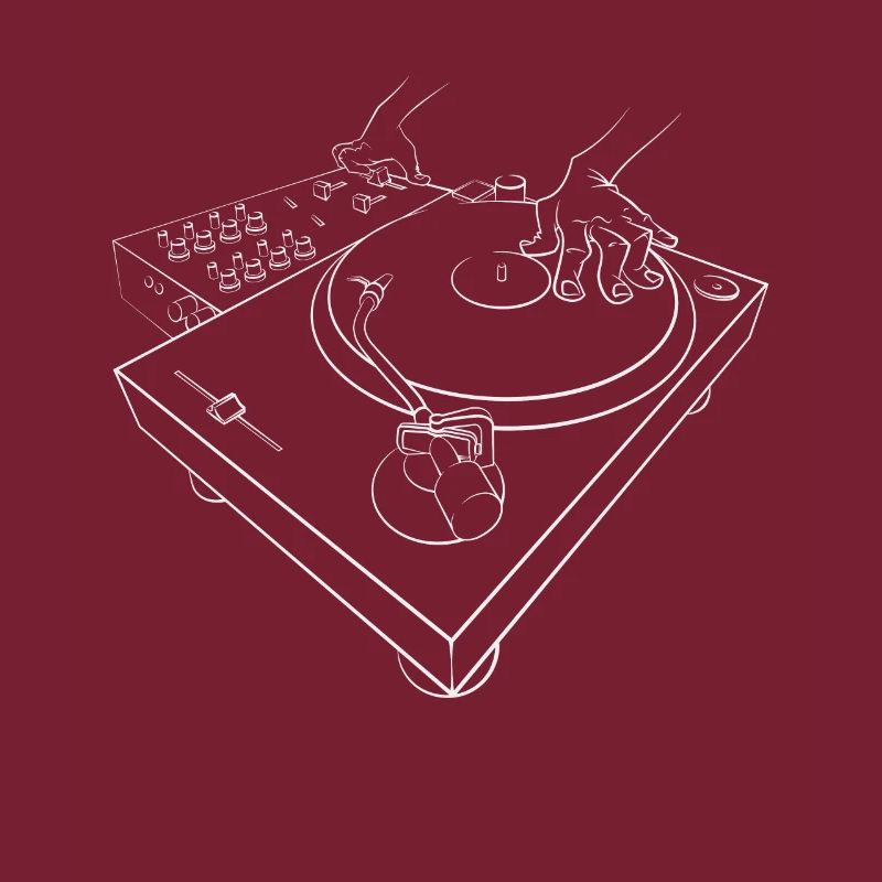 DJ mixer scratch turntable