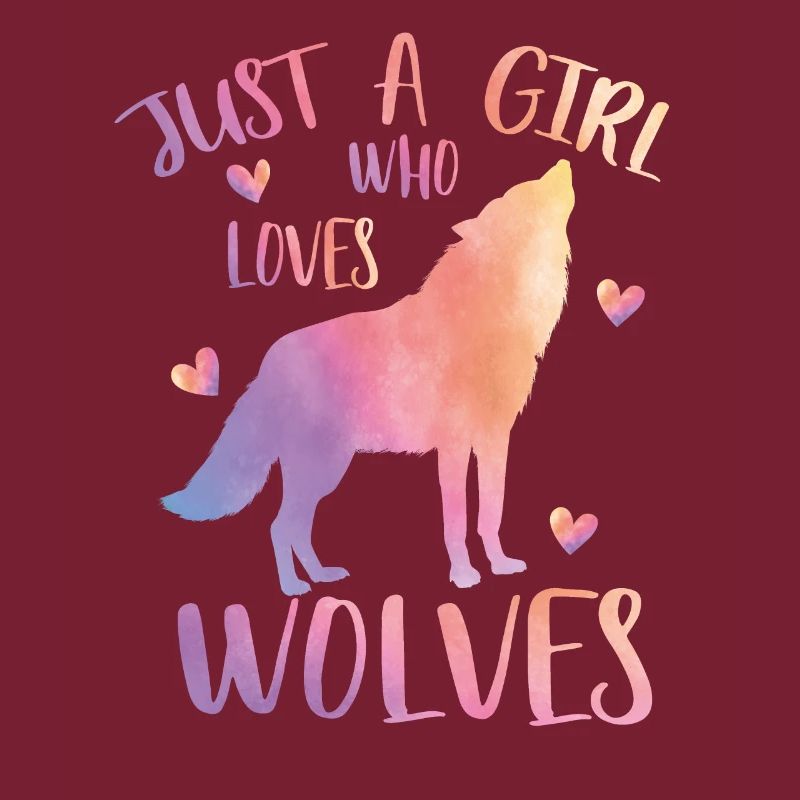 Nur ein Mädchen, das Wölfe liebt
