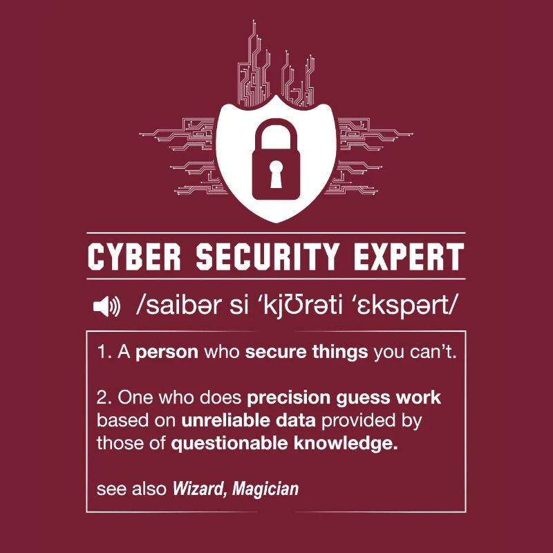 Cyber Security Definition Programmierer IT Nerd