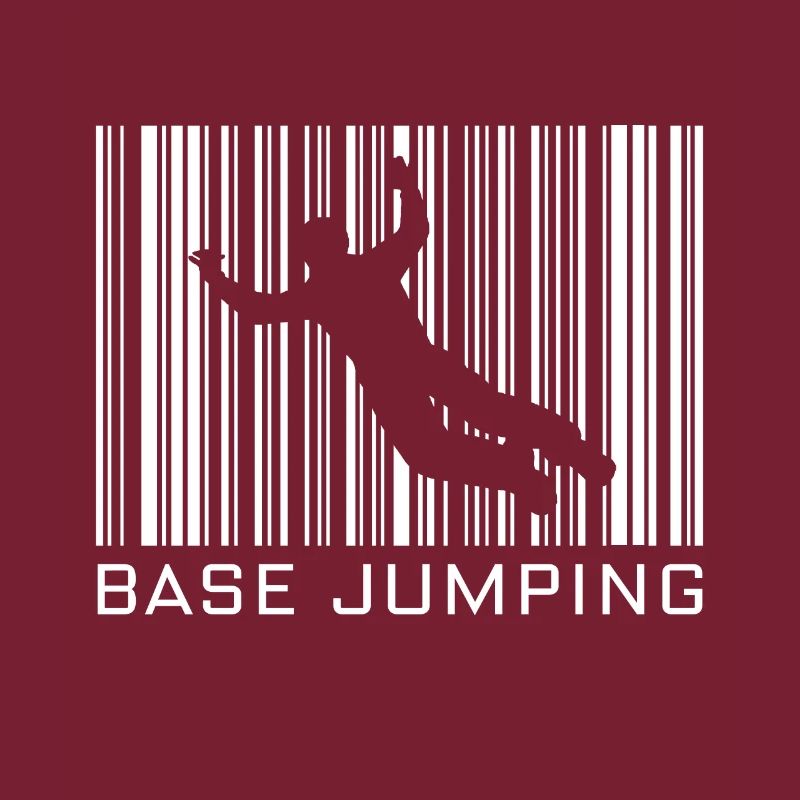 Base-Jumping Hobby mit Barcode