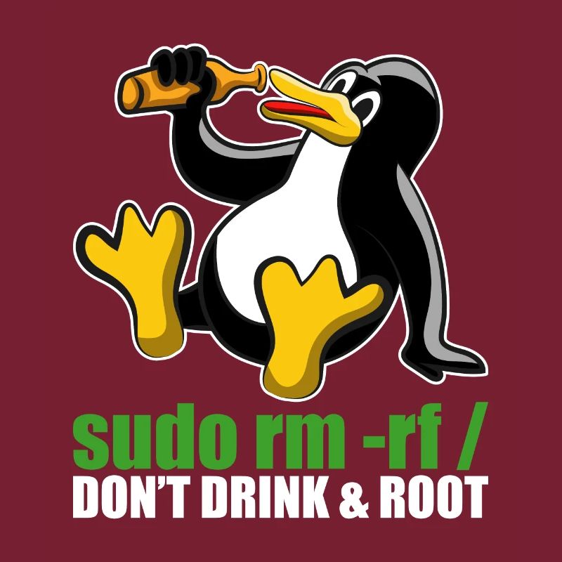 Sudo Rm Root Linux Tux Unix Insider Programmierer