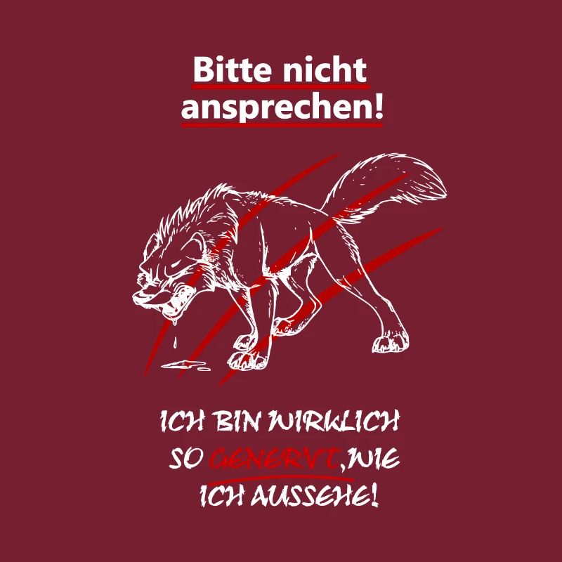 Bitte nicht ansprechen bin genervt