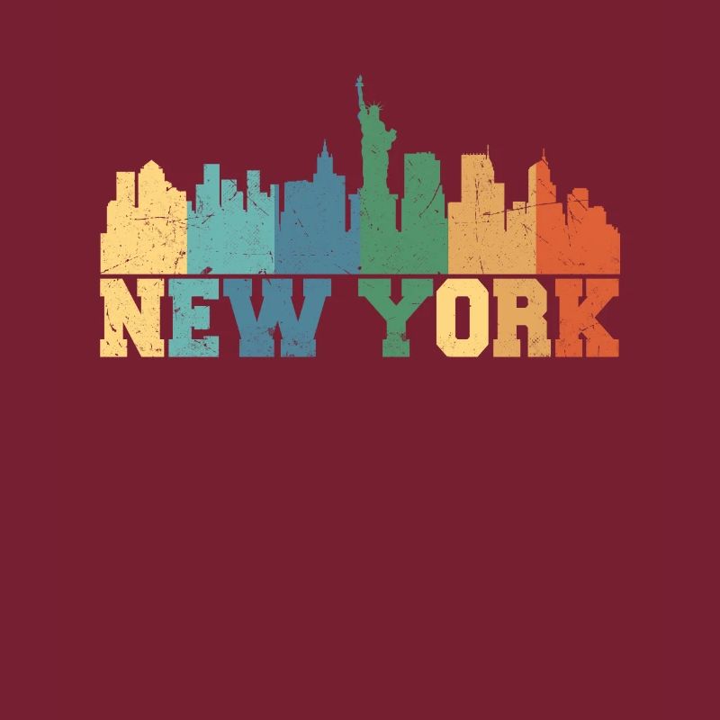 Skyline de New York rétro