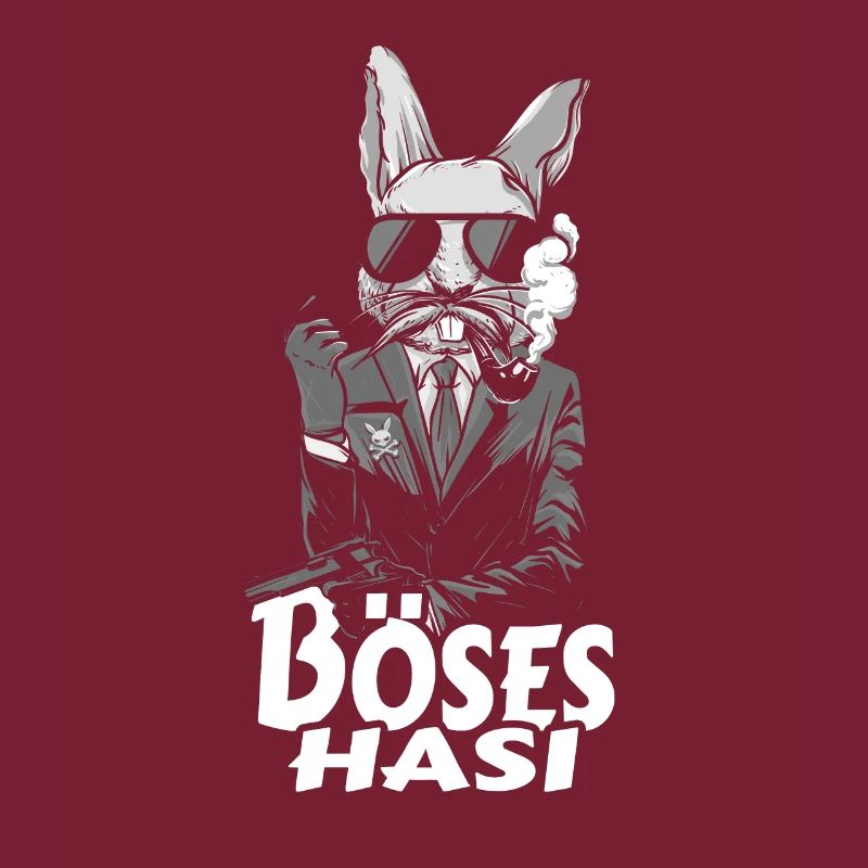 Böses Hasi Süß Bad Rabbit Lustig Spruch Geschenk