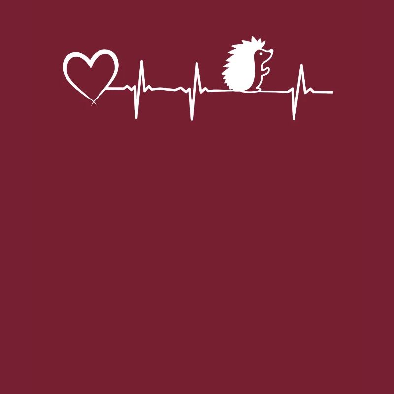 Conception de battement de Hedgehog Hart avec amour de hérisson de coeur