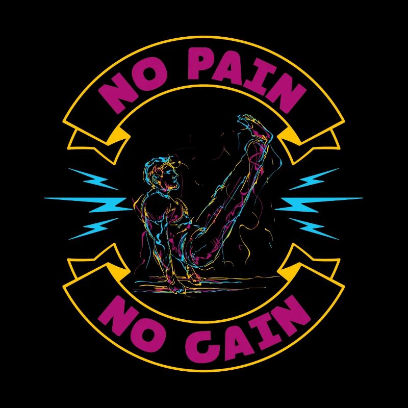 Pas de douleur pas de gain calisthenics cadeau v-sit gym