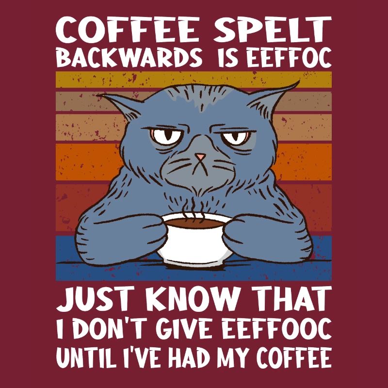 Coffee spelt backwards is eeffoc Design