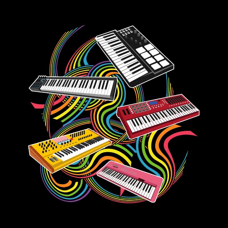Clavier synthétiseur piano