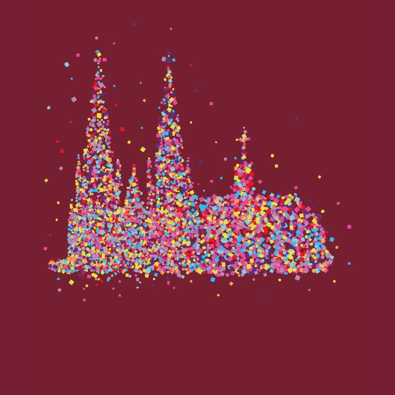 Cathédrale de Cologne Carnaval Carnaval Confetti Cadeau