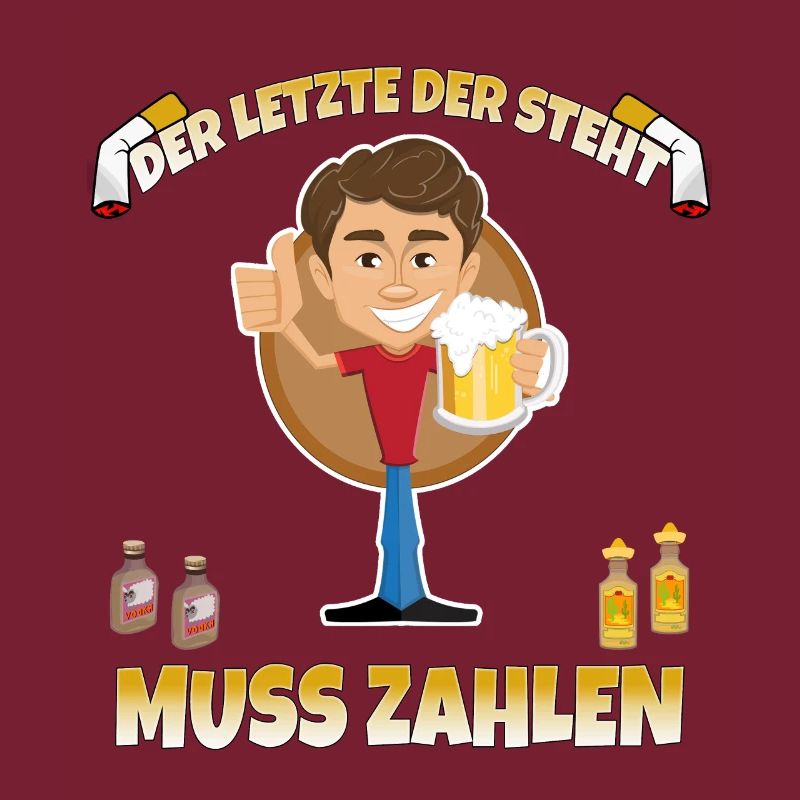 Junggesellenabschied Alkohol und Feier Spruch